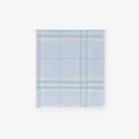 Wide Check Wool Scarf in Cirrus blue | Burberry® Official