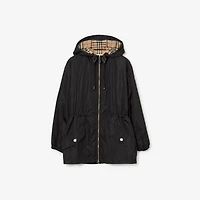 Nylon Hooded Jacket in Black - Women | Burberry® Official