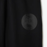 EKD Badge Cotton Jogging Pants in Black - Men | Burberry® Official