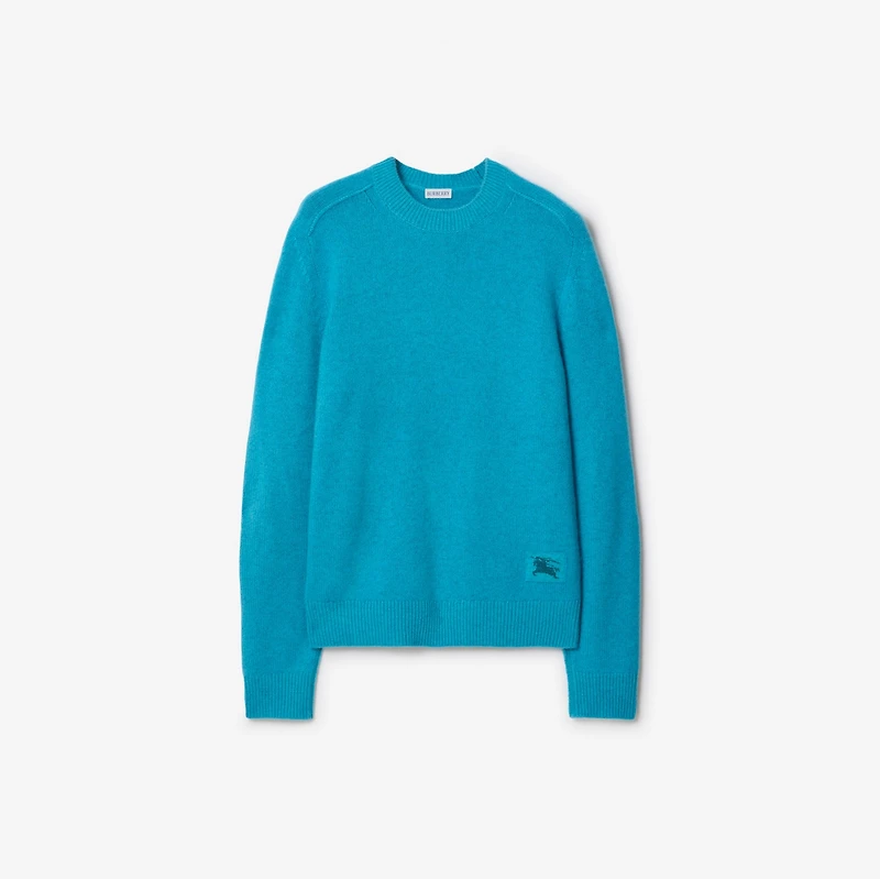 Cashmere Sweater in Atom blue - Men | Burberry® Official