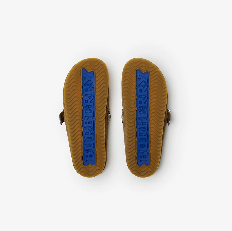 Check Suede Urchin Clogs - Women | Burberry® Official