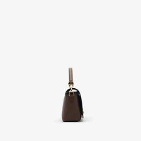 Top Handle Note Bag in Dark birch brown - Women | Burberry® Official