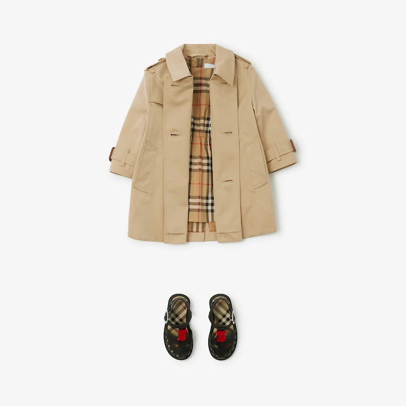Gabardine Trench Coat in Honey | Burberry® Official