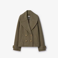 Wool Jacket in Glade green - Women | Burberry® Official