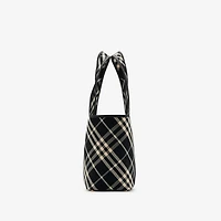 Small Check Tote in Black/calico - Women | Burberry® Official