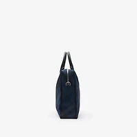 Grid Briefcase in Navy - Men | Burberry® Official