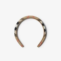 Check Nylon Headband in Sand - Children | Burberry® Official