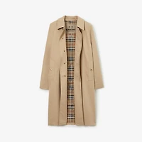 Long Camden Heritage Car Coat in Honey - Men, Cotton Gabardine | Burberry® Official