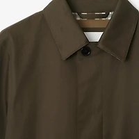 Mid-length Bonded Gabardine Car Coat in Juniper green - Men, Technical | Burberry® Official