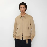 Gabardine Harrington Jacket in Honey beige - Men | Burberry® Official