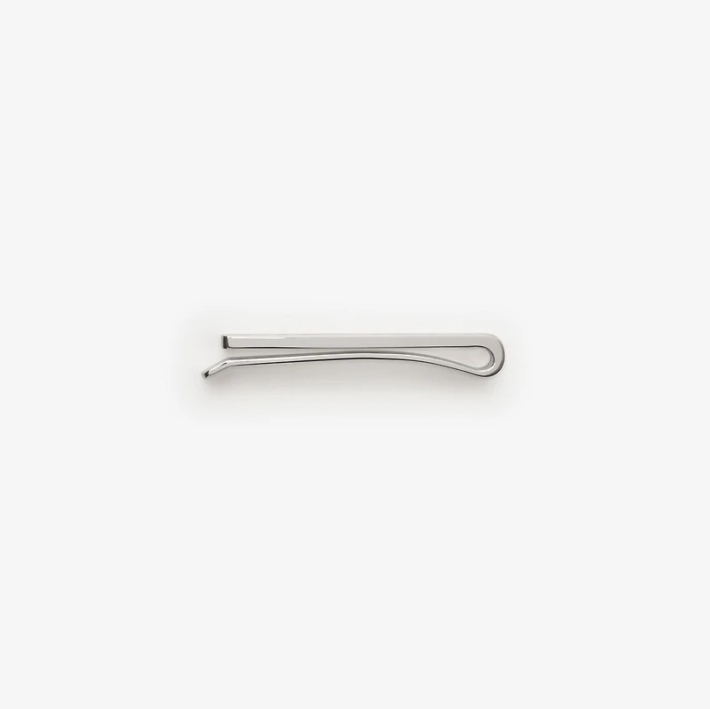 Enamel Check Tie Bar in Silver - Men | Burberry® Official