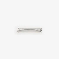Enamel Check Tie Bar in Silver - Men | Burberry® Official
