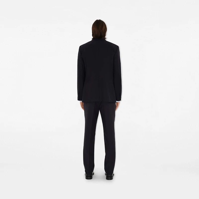 Wool Tailored Jacket in Dark navy - Men | Burberry® Official