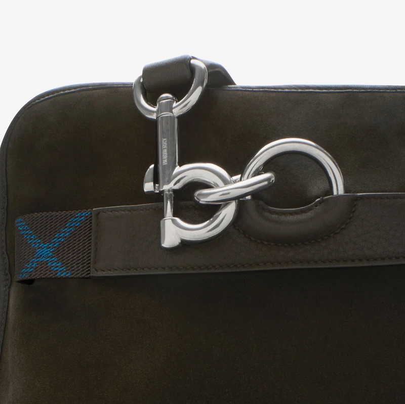 B Clip Holdall in Weald - Men, Leather | Burberry® Official