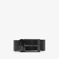 Reversible Check Belt in Iron grey/black/graphite - Men, Cotton, Technical | Burberry® Official