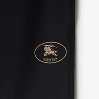 Knight Stamp Cotton Shorts in Black - Men | Burberry® Official
