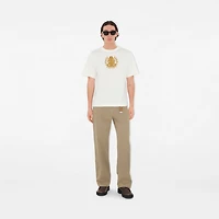 B Crest Cotton T-shirt in Chalk - Men | Burberry® Official
