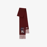Check Label Cashmere Scarf in Sash red | Burberry® Official