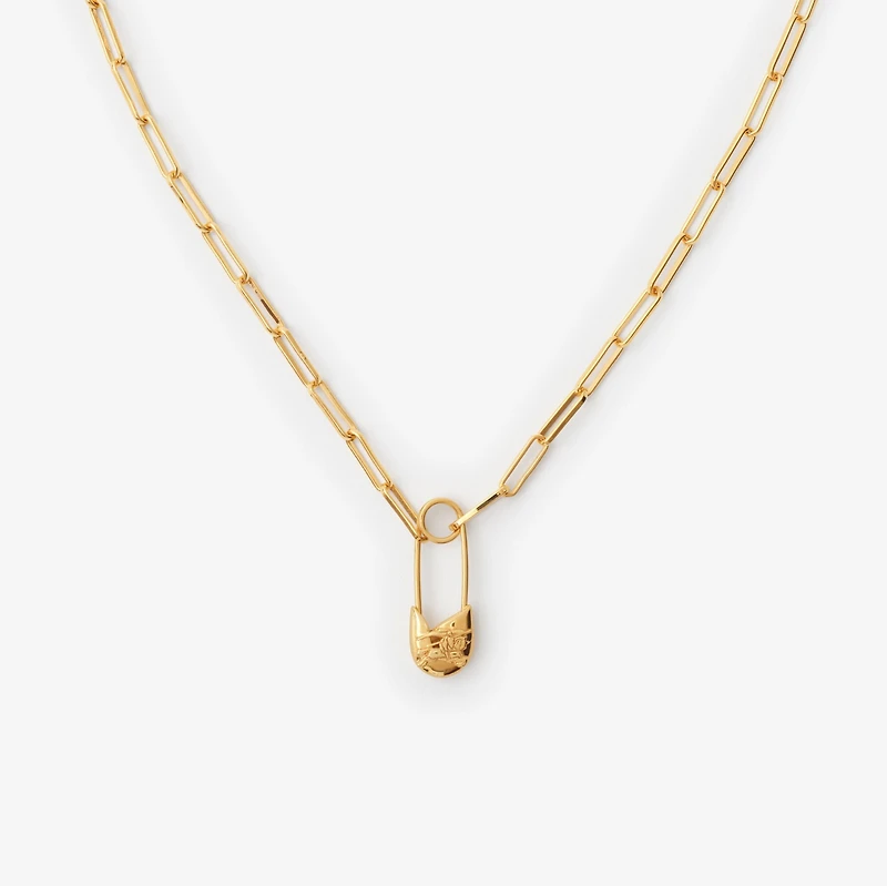 Knight Pin Necklace in Gold - Women | Burberry® Official