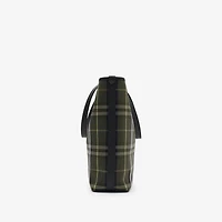 Reversible Bloomsbury North South Tote​ in Thicket green/slate - Men | Burberry® Official