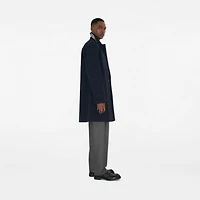Mid-length Bonded Gabardine Car Coat in Navy - Men | Burberry® Official