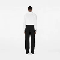 Slim Fit Stretch Cotton Shirt in White
