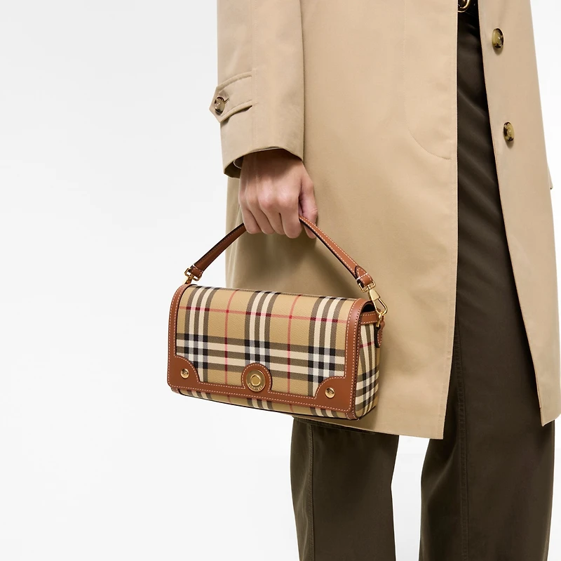 Top Handle Note Bag in Archive beige/briar brown - Women | Burberry® Official