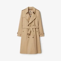 Long Kensington Heritage Trench Coat in Honey beige - Men, Cotton Gabardine | Burberry® Official
