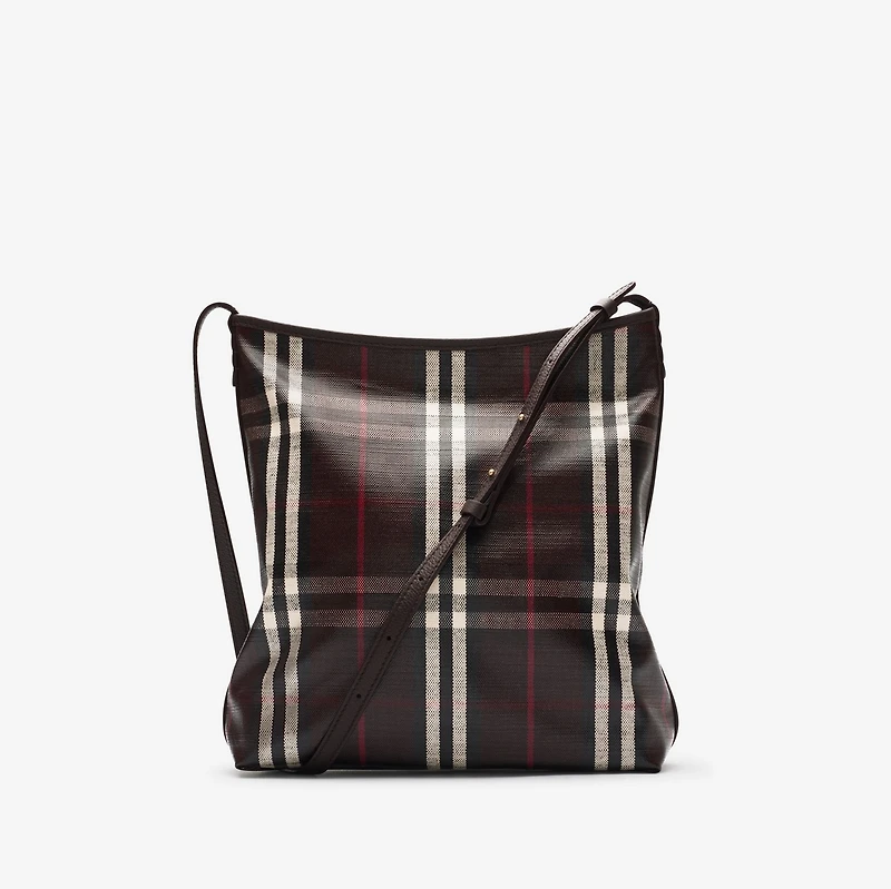 Small Highlands Shoulder Bag in Mahogany red - Women | Burberry® Official