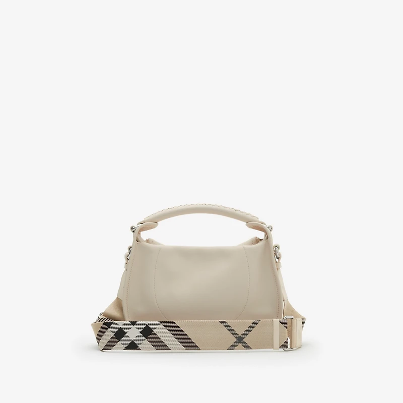 Small B Clip Messenger Bag in Soap beige - Women, Leather | Burberry® Official