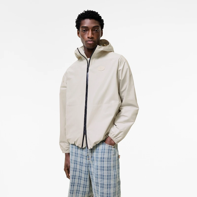 Nylon Clapton Hooded Jacket in Moon grey - Men | Burberry® Official