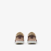 Check Matrix Sport Sneakers in Broom - Women, Nylon | Burberry® Official