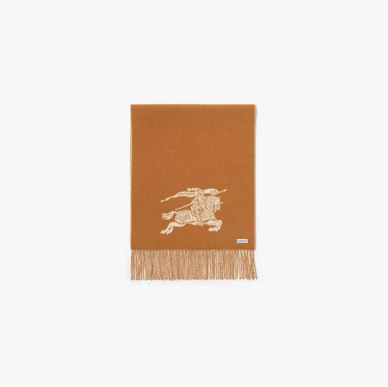 Reversible EKD Cashmere Scarf in Pebble white | Burberry® Official