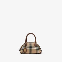 Mini Check Bag in Archive beige - Women, Cotton | Burberry® Official