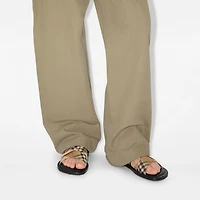 Check Pavilion Slides​ in Sand - Men, Nylon | Burberry® Official