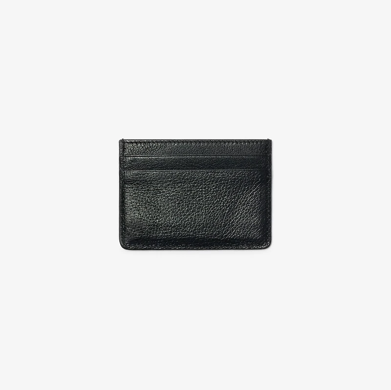Check Intarsia Card Case in Storm blue - Men | Burberry® Official