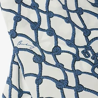 Knot Silk Top in Pool - Women | Burberry® Official