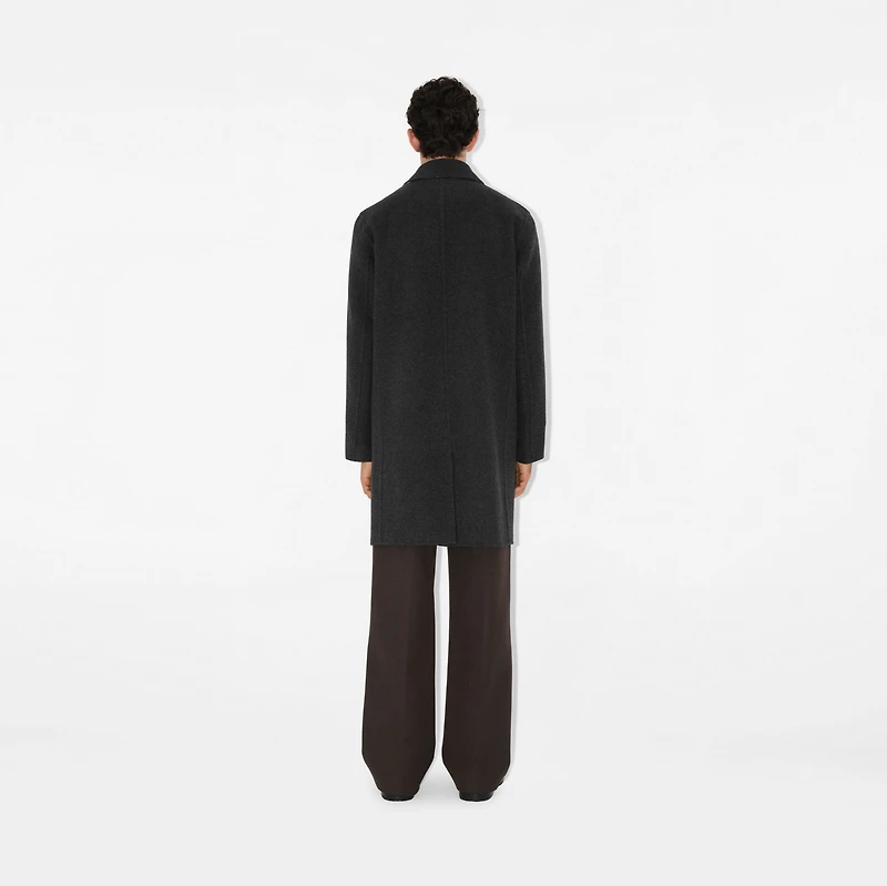 Mid-length Wool Car Coat in Charcoal grey - Men | Burberry® Official