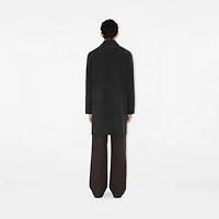 Mid-length Wool Car Coat in Charcoal grey - Men | Burberry® Official