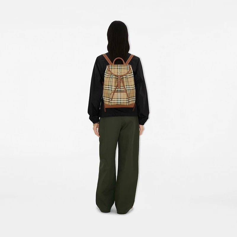 Check Backpack in Archive beige/briar brown - Women | Burberry® Official