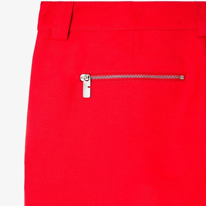 Canvas Trousers in Rhubarb - Women | Burberry® Official