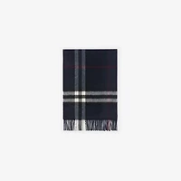 Check Cashmere Scarf in Ink | Burberry® Official