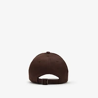 Thistle Shield Gabardine Baseball Cap in Treacle brown - Men | Burberry® Official