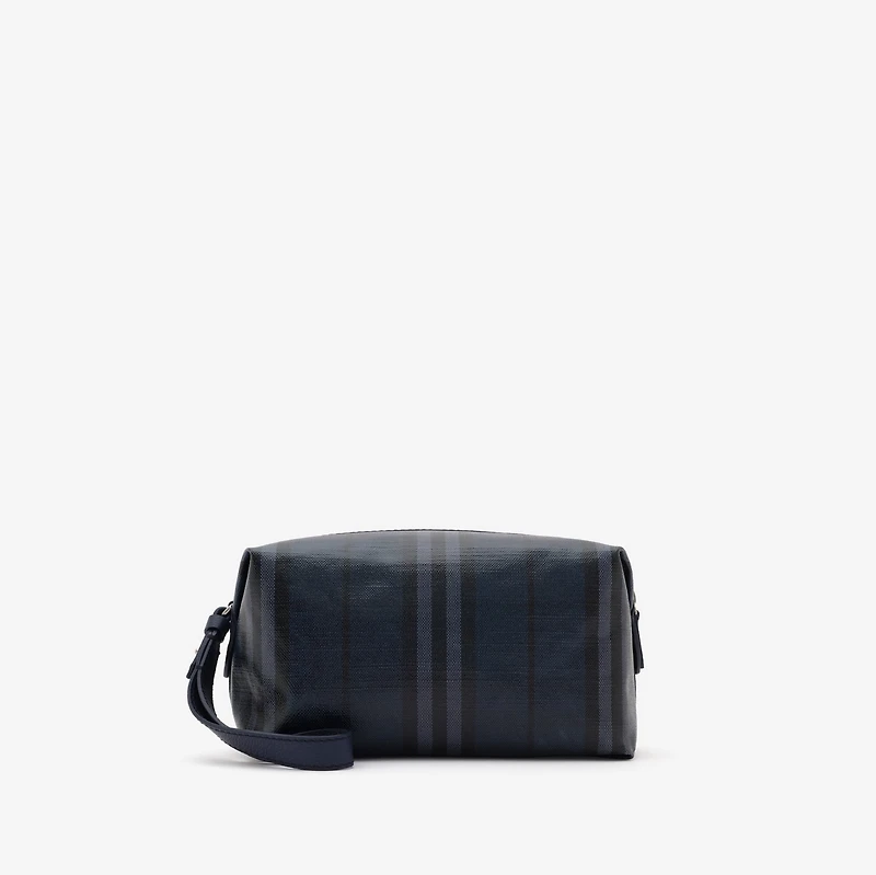 Highlands Travel Pouch in Navy - Men | Burberry® Official