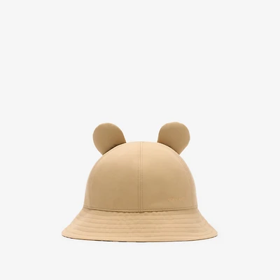 Thomas Bear Cotton Bucket Hat in Honey - Children | Burberry® Official