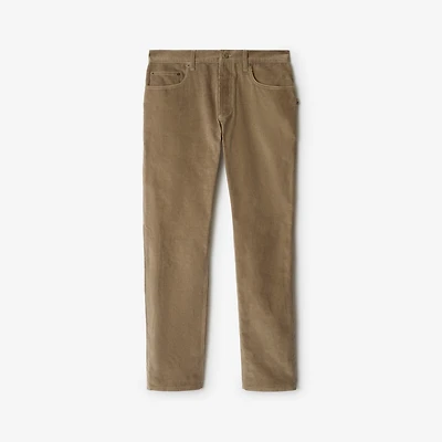 Corduroy Trousers in Puddle beige - Men, Cotton | Burberry® Official