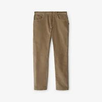 Corduroy Trousers in Puddle beige - Men, Cotton | Burberry® Official