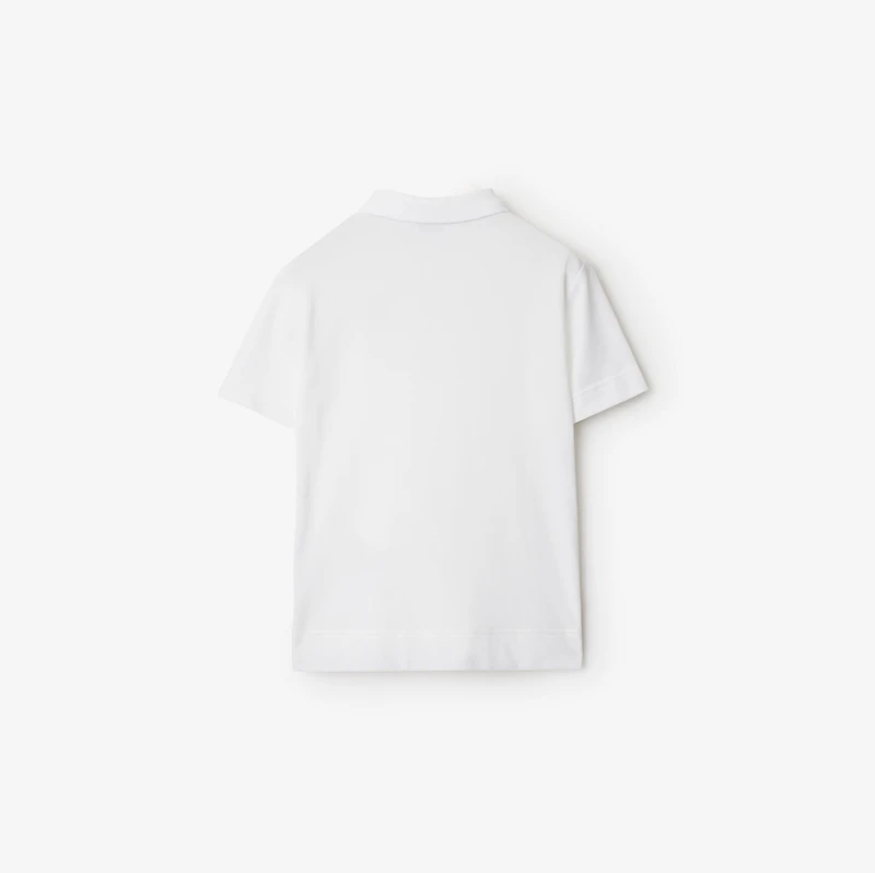 Cotton Polo Shirt in White | Burberry® Official