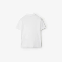 Cotton Polo Shirt in White | Burberry® Official