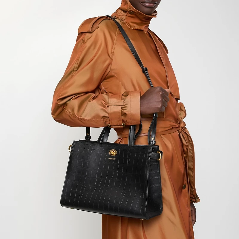 Small Cotswolds Tote in Black - Women | Burberry® Official